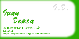 ivan depta business card